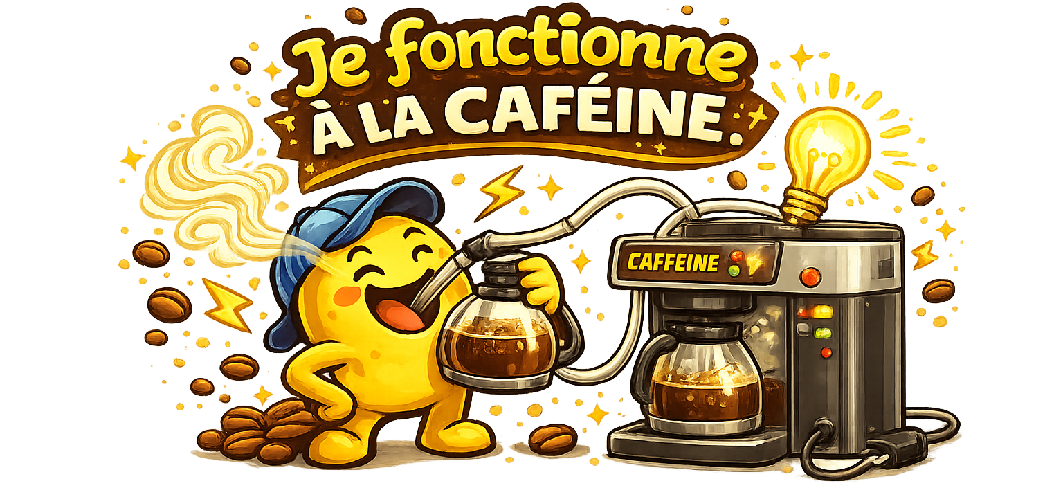 Mug « Je fonctionne à la caféine » – Image 2