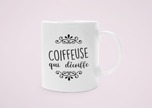 Mug Coiffeuse qui décoiffe - Cadeau original