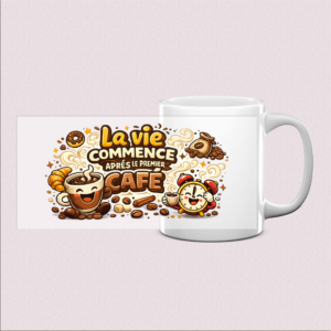 Mug « La vie commence après le café »