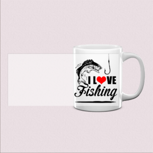 Mug "I Love Fishing" – Cadeau parfait pêcheur