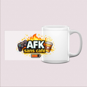 Mug "AFK sans café" - Pause sans compromis
