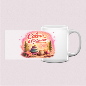 Mug "Calme à l'intérieur" apaisant