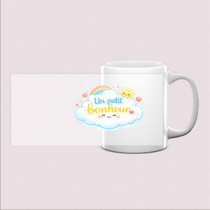 Mug "Un petit bonheur" imprimé