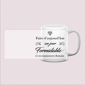 Mug «Faire Aujourd'hui» pour un booster quotidien