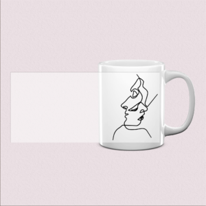 Mug imprimé duo romantique - Cadeau tendre