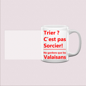Mug imprimé « Trier, c'est pas sorcier »