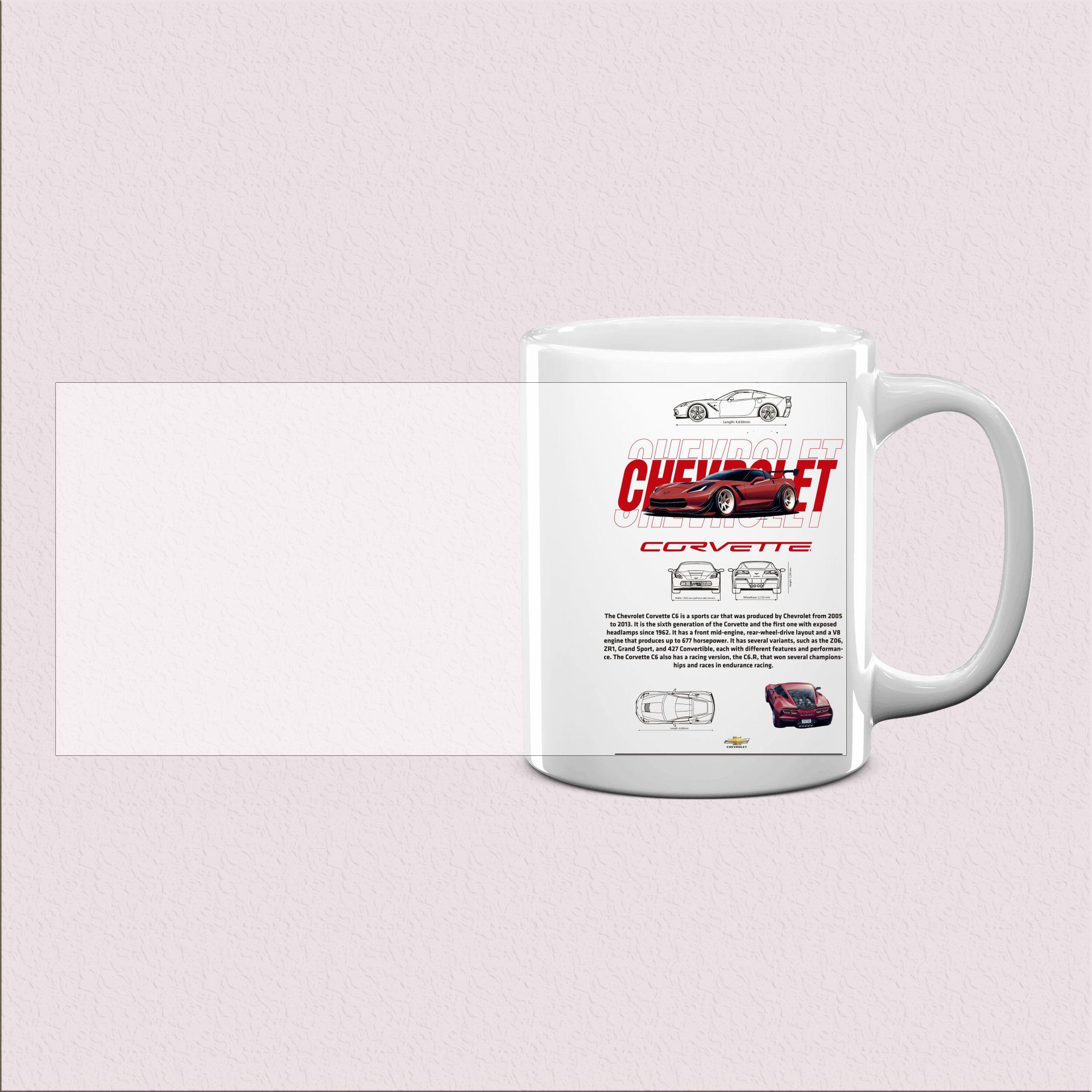 Mug Voiture de Rêve Coupe Sportive