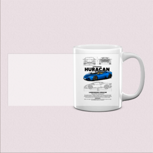 Mug design voiture de sport rouge