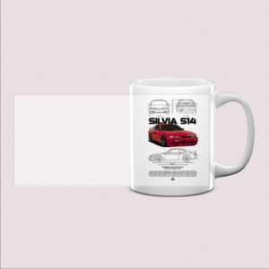 Mug silhouette de voiture sportive S14