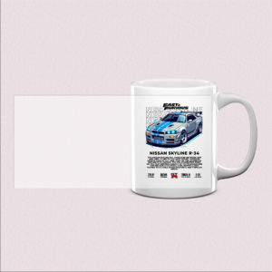Mug design voiture sportive vintage