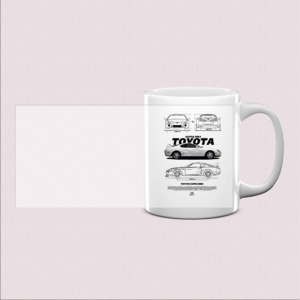 Mug design voiture sportive rétro