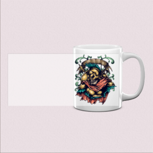 Mug imprimé Tête de Guerrier Undead Spartan