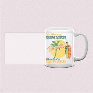 Mug imprimé Always Summer Retraité