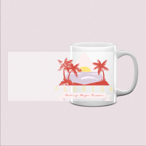 Mug imprimé Miami Beach - Évasion et Couleurs
