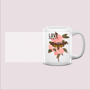 Mug Rose & Papillon, cadeau plein de douceur