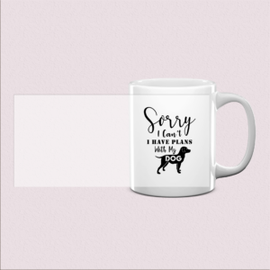 Mug "Mes Plans, C’est Avec Mon Chien"