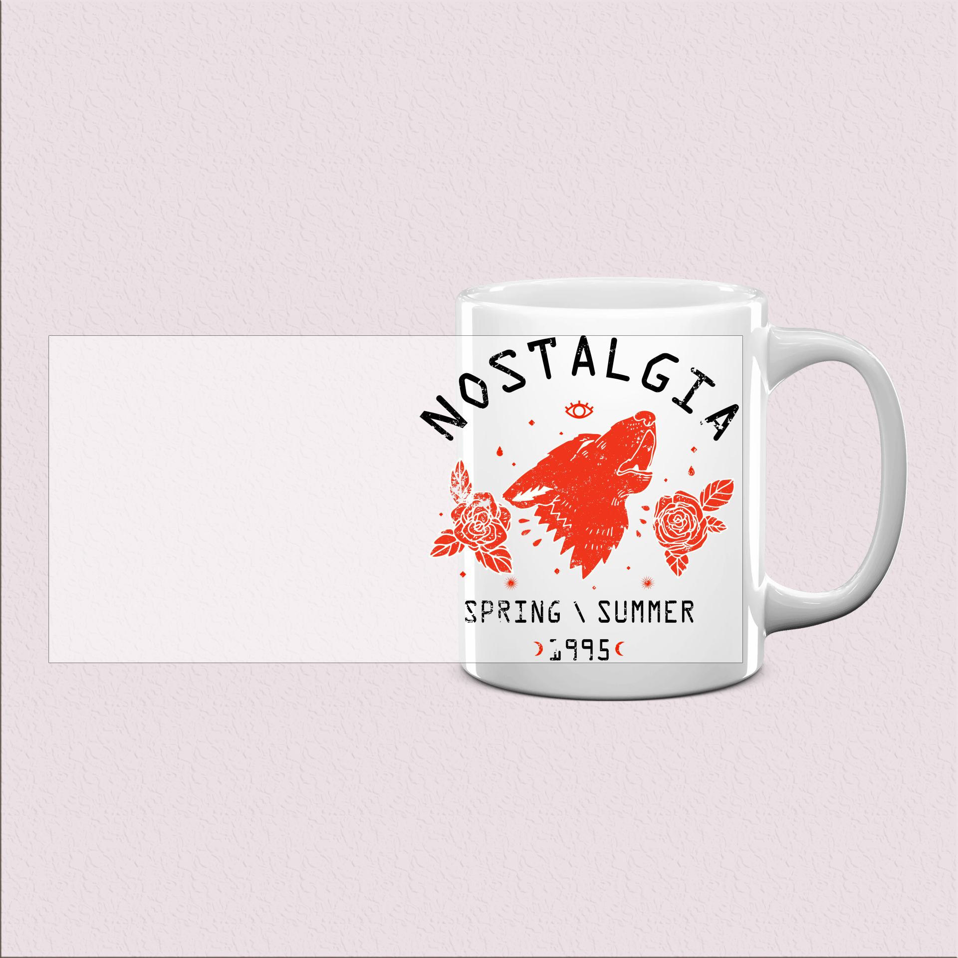 Mug à motif loup sauvage