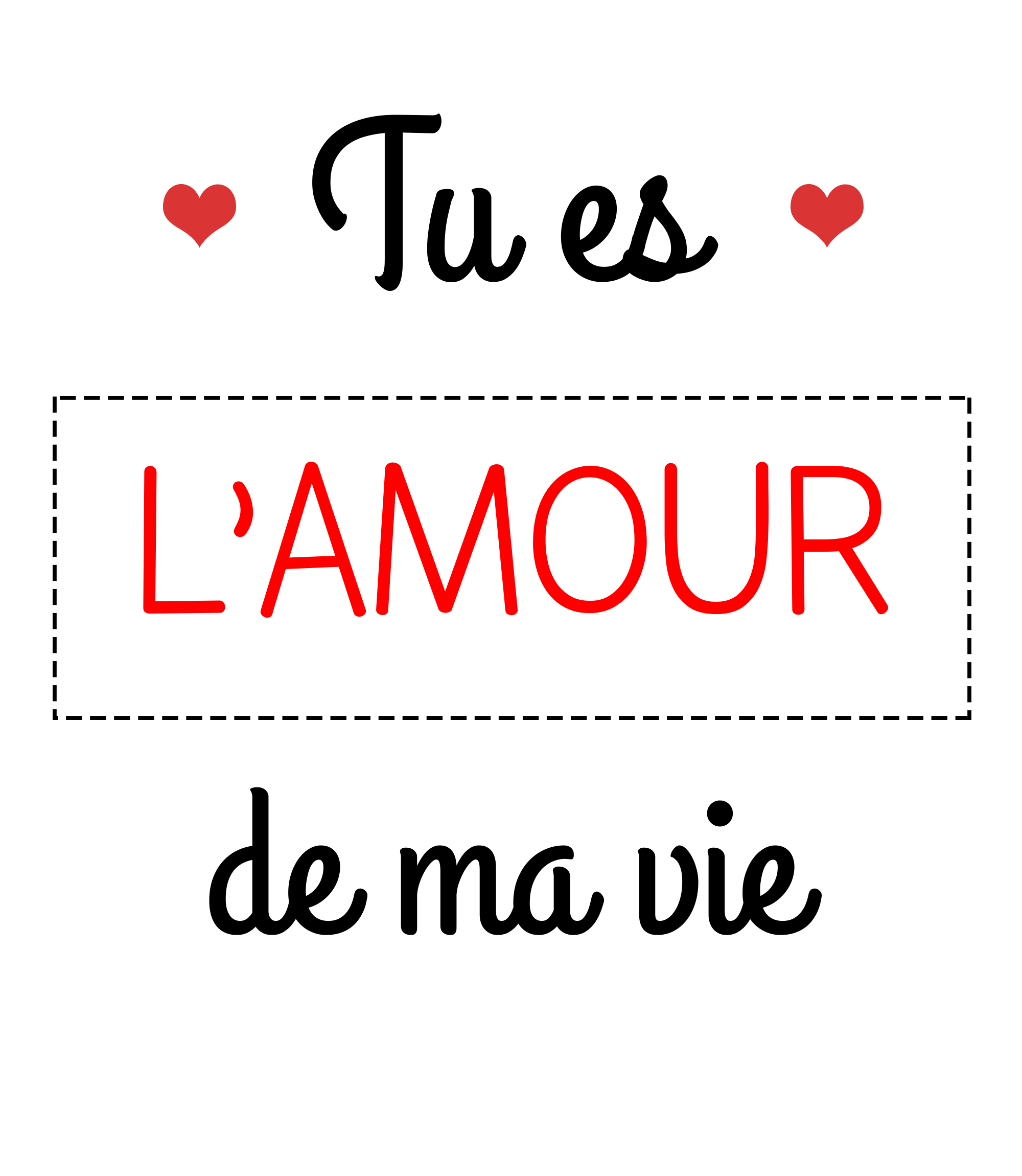 Mug « Tu es l'amour de ma vie » – Image 2