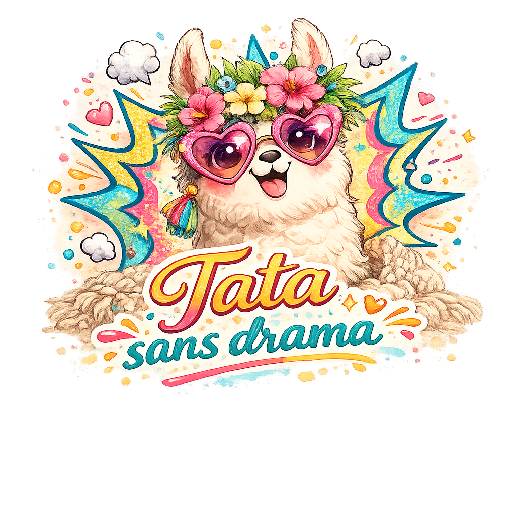 Mug imprimé « Tata sans drama » – Image 2