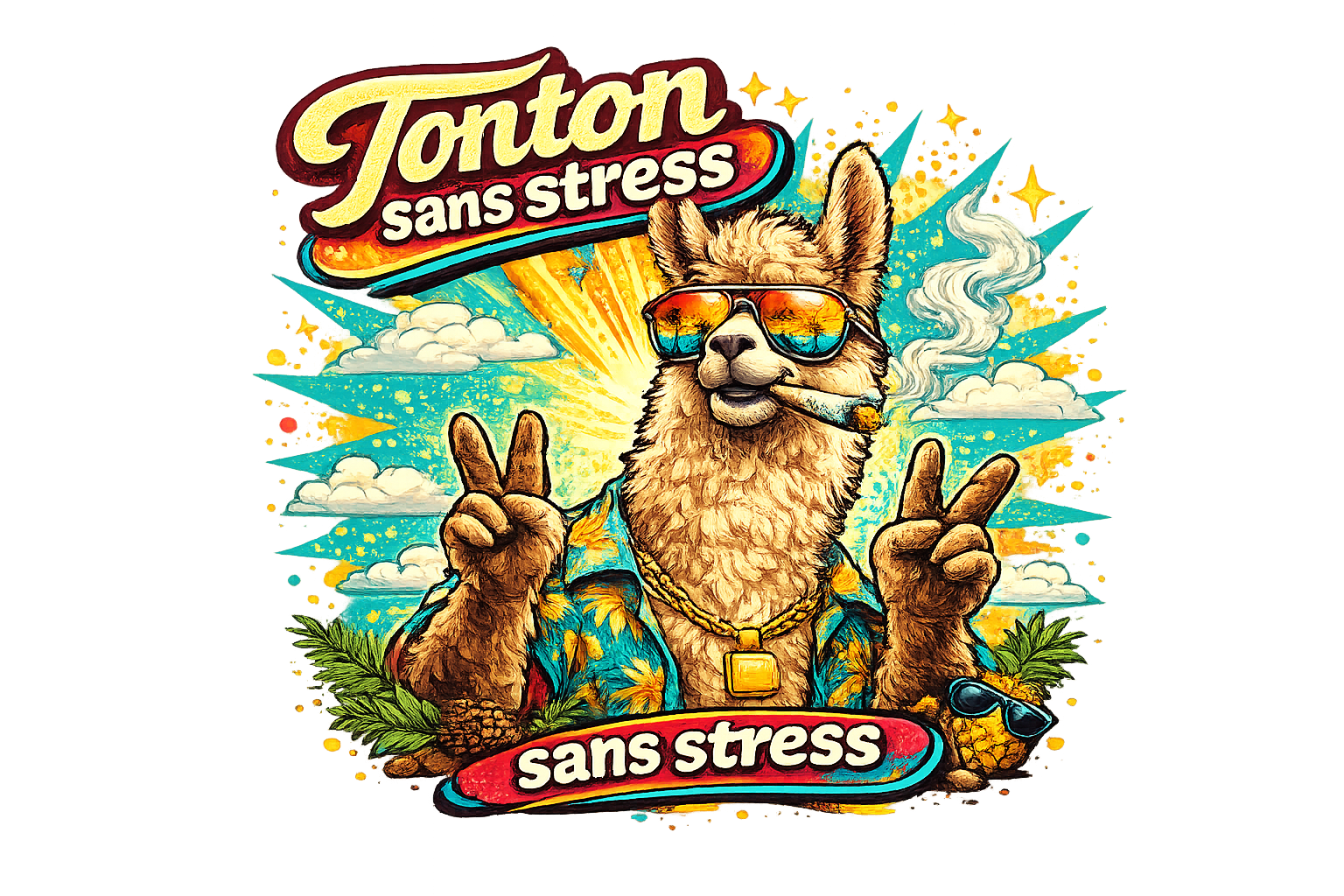 Mug Tonton Sans Stress – Cadeau Original – Image 2