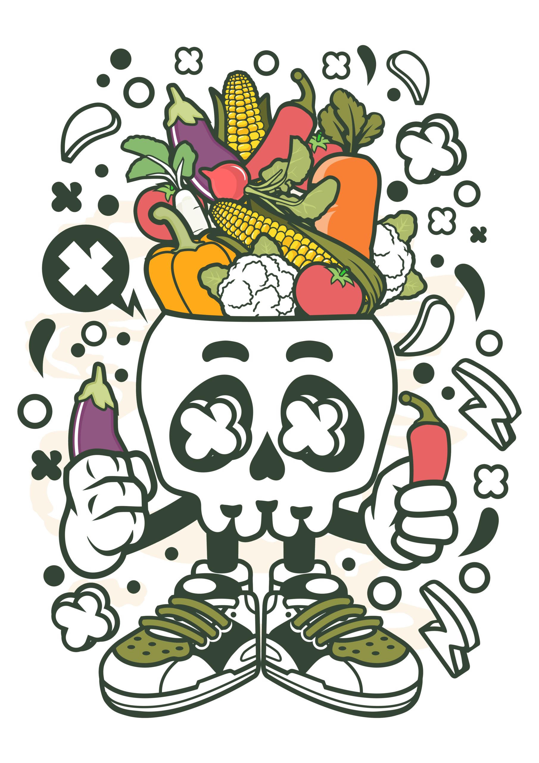 Mug Tête de Légumes Originale – Image 2