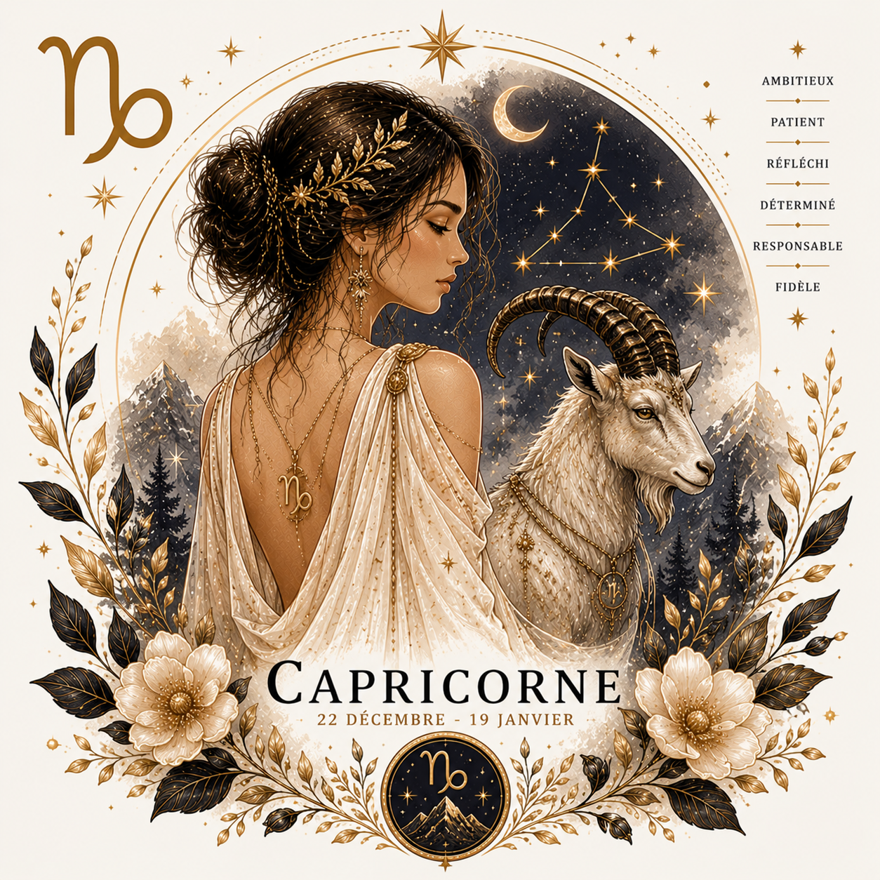 Mug Capricorne - Cadeau Zodiaque Élégant – Image 2