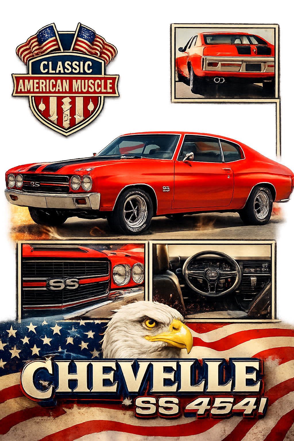 Mug Vintage Muscle Car, style rétro – Image 2