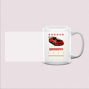 Mug voiture sportive édition Noël