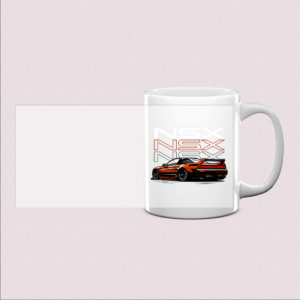 Mug design voiture sportive élégante
