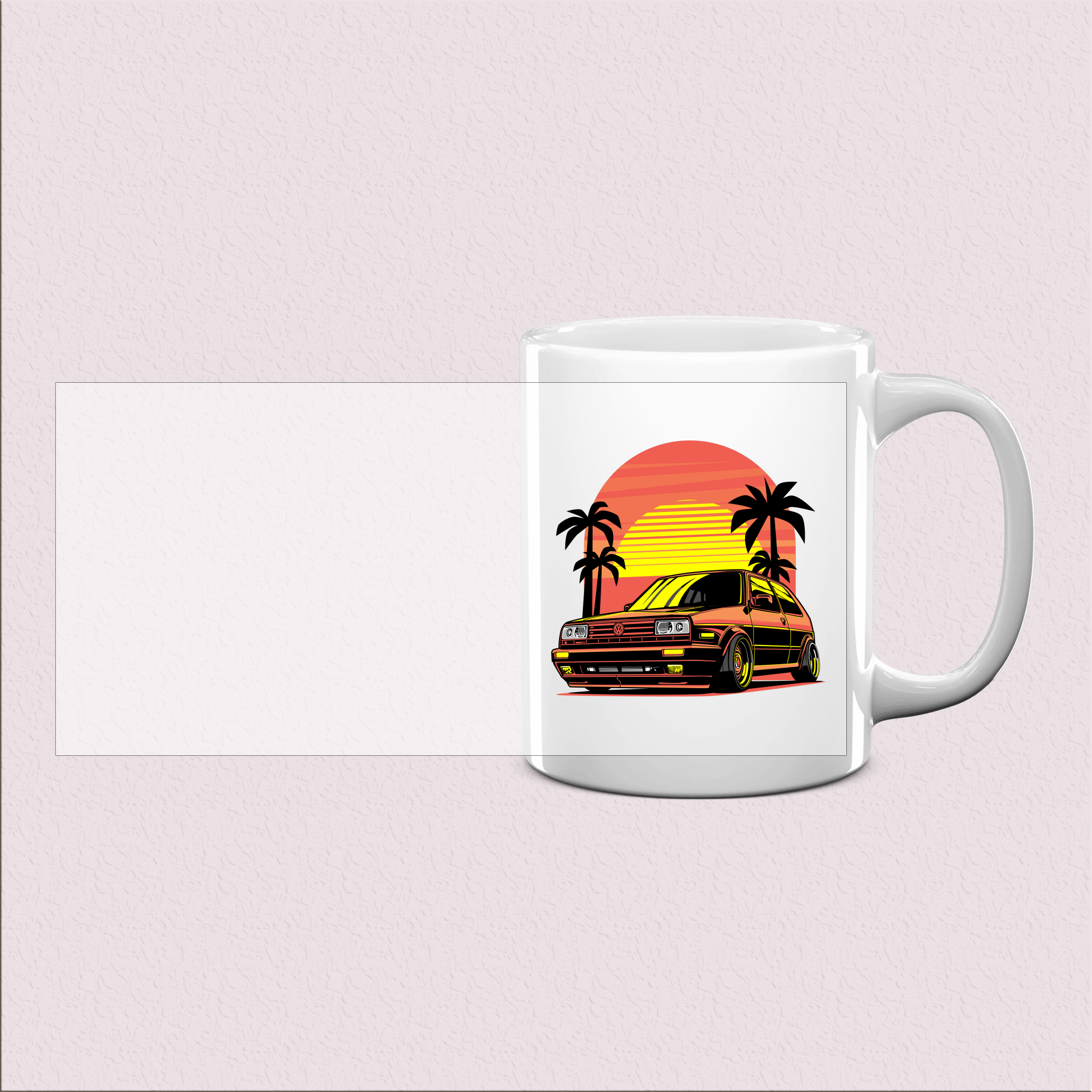Mug Voiture Vintage Style Golf MK2