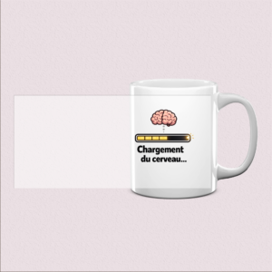 Mug Imprimé Chargement du Cerveau
