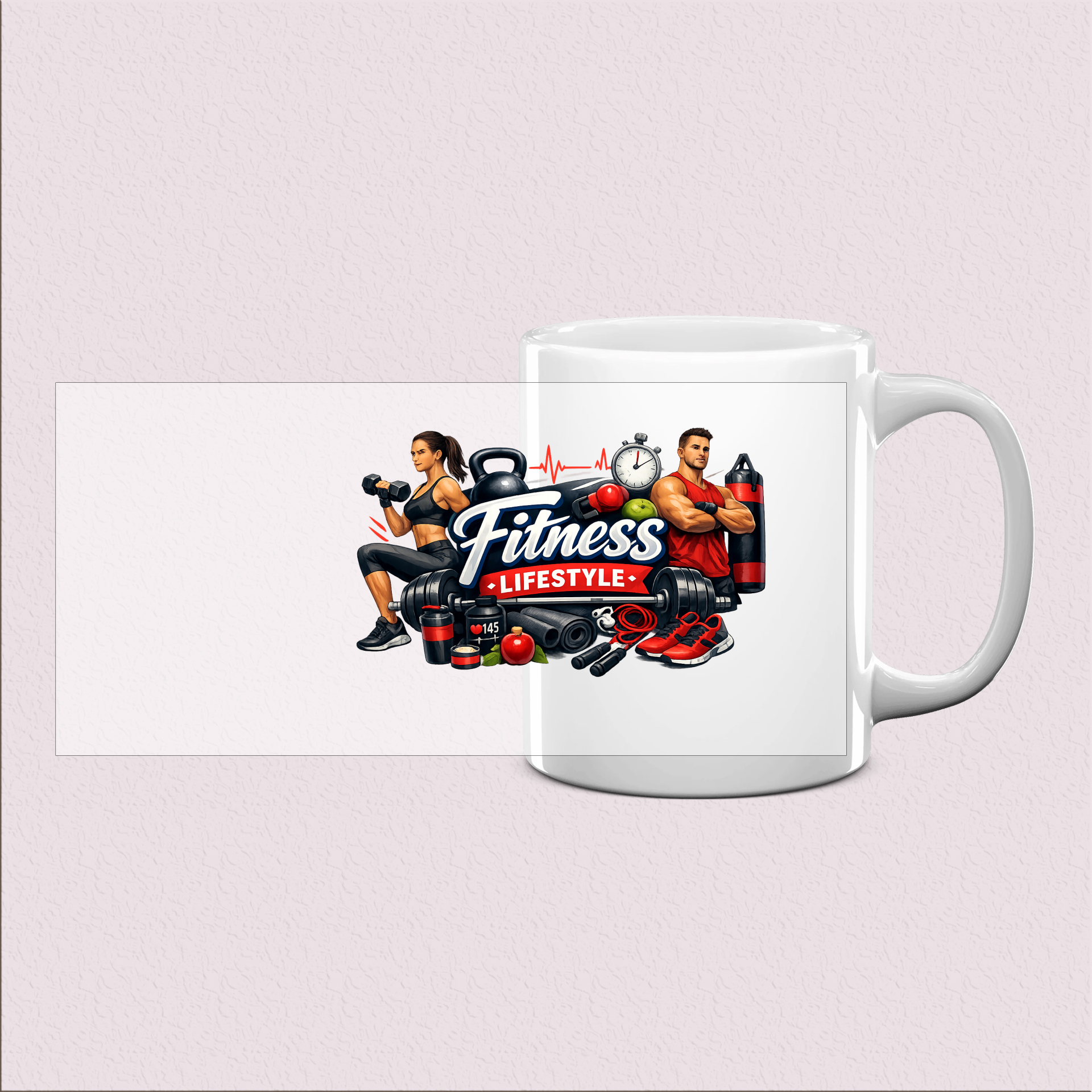 Mug Fitness Lifestyle pour booster vos journées