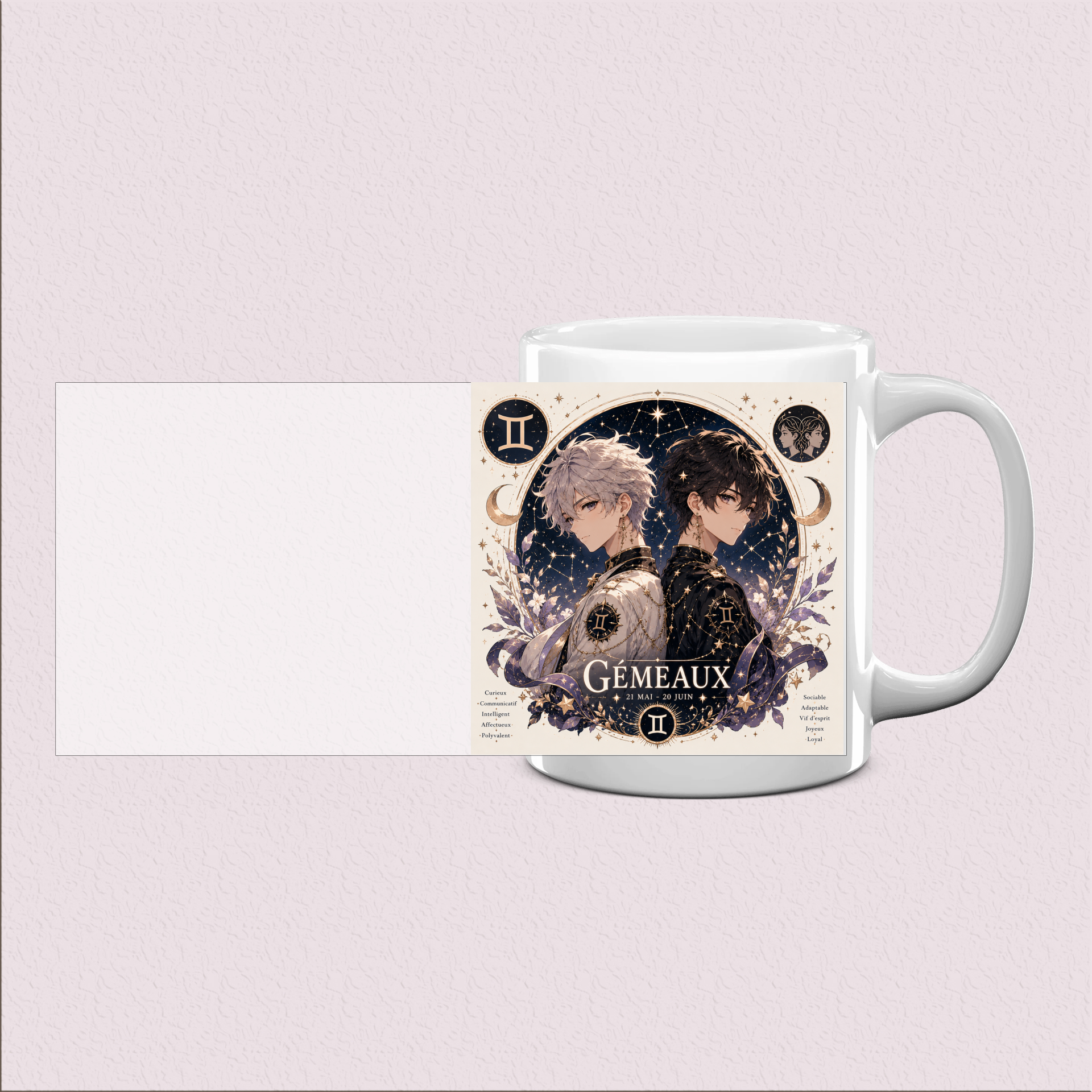 Mug Astrologie : Signe Gémeaux élégant