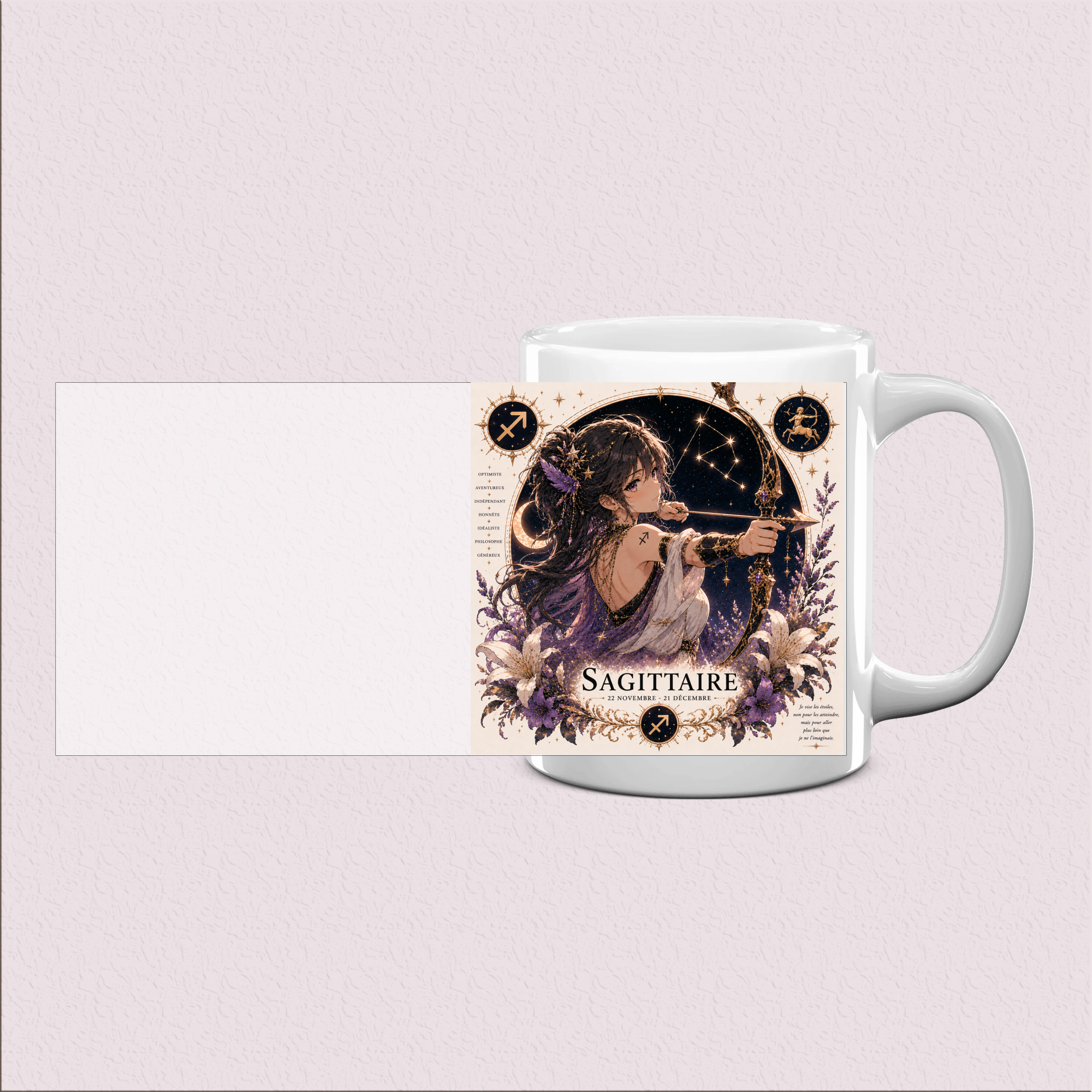 Mug Sagittaire : cadeau astrologie chaleureux
