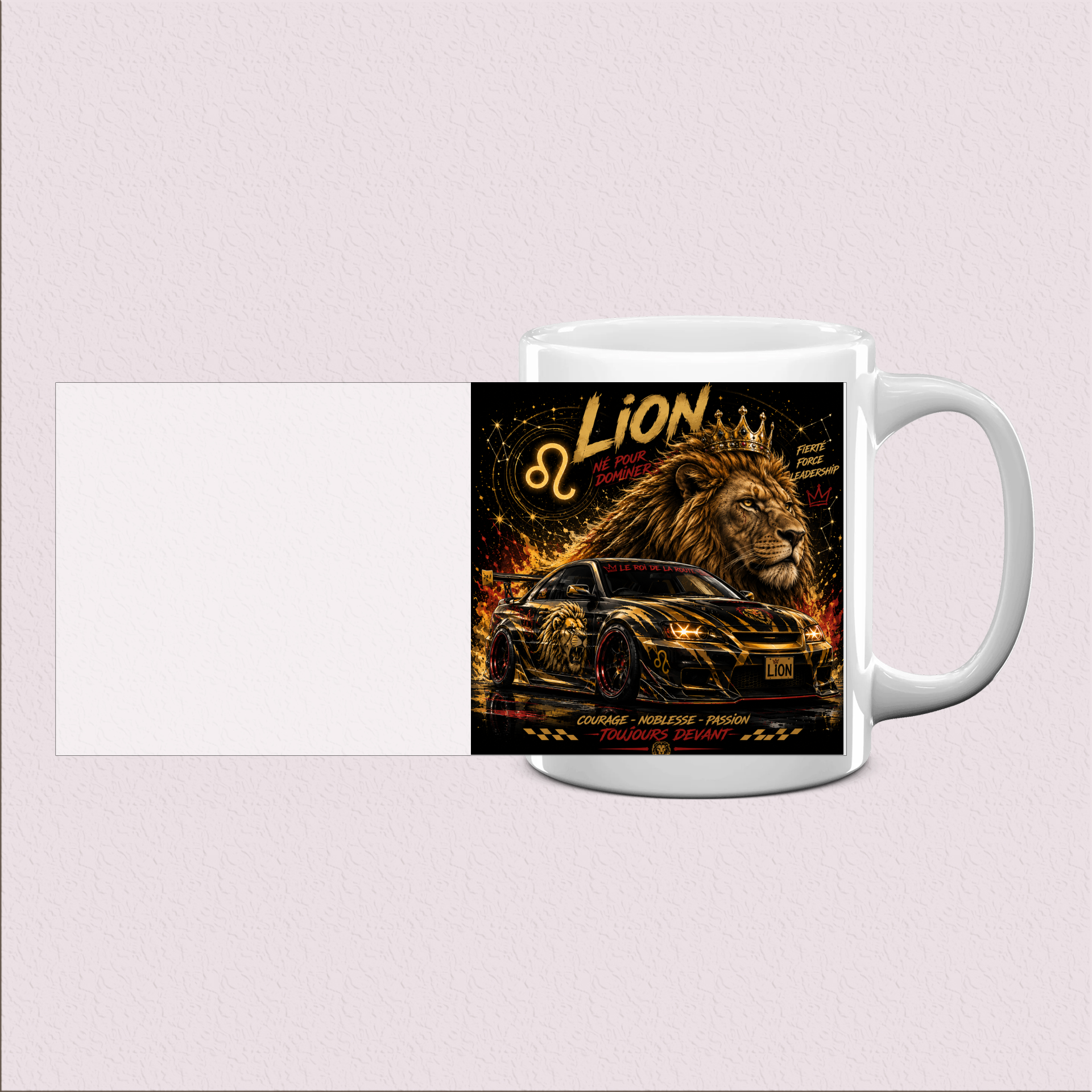 Mug Lion majestueux imprimé