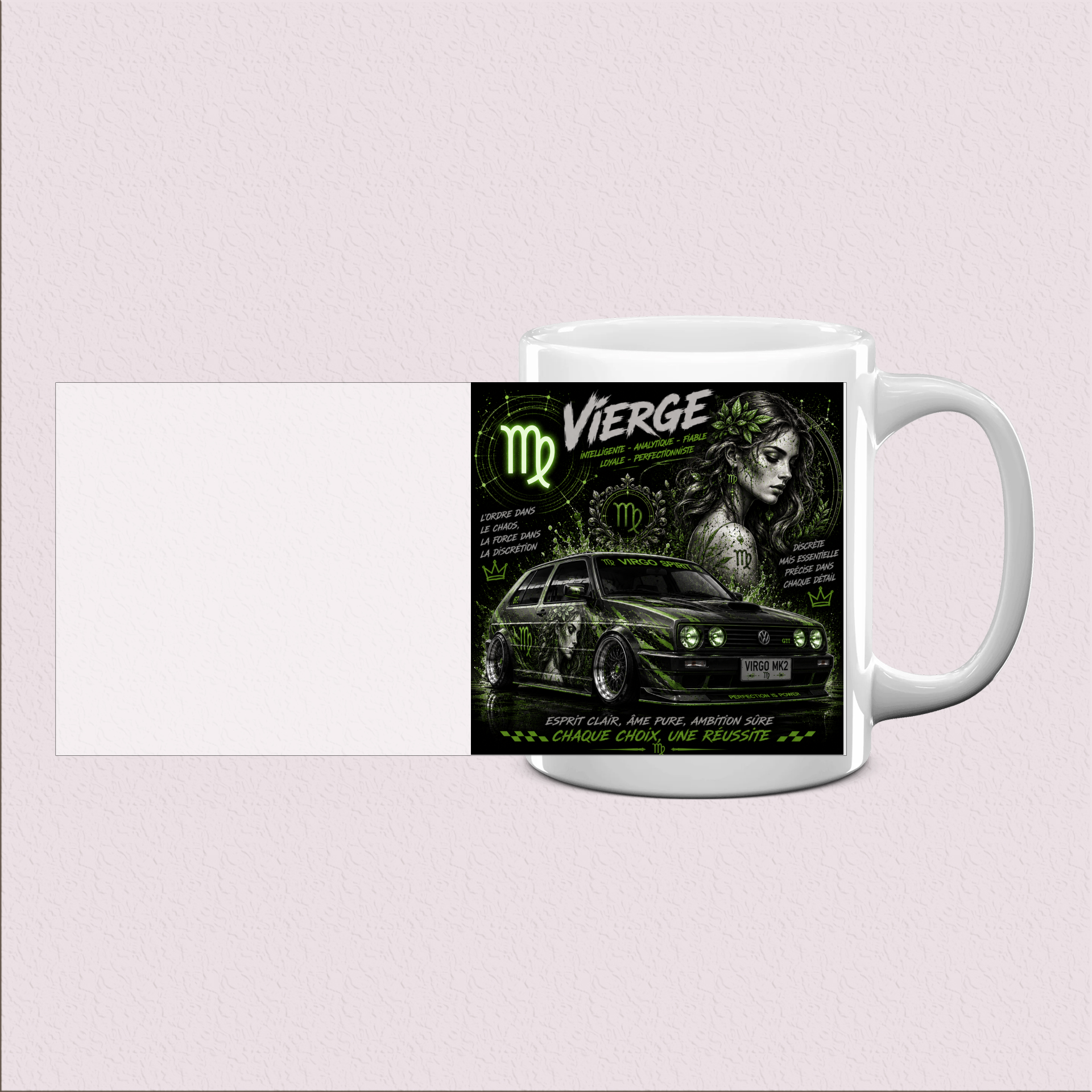 Mug Mk2 Imprimé Vierge - Cadeau Simple et Chic