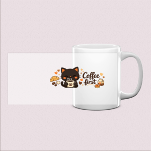 Mug "Coffee First" - Démarrez bien la journée