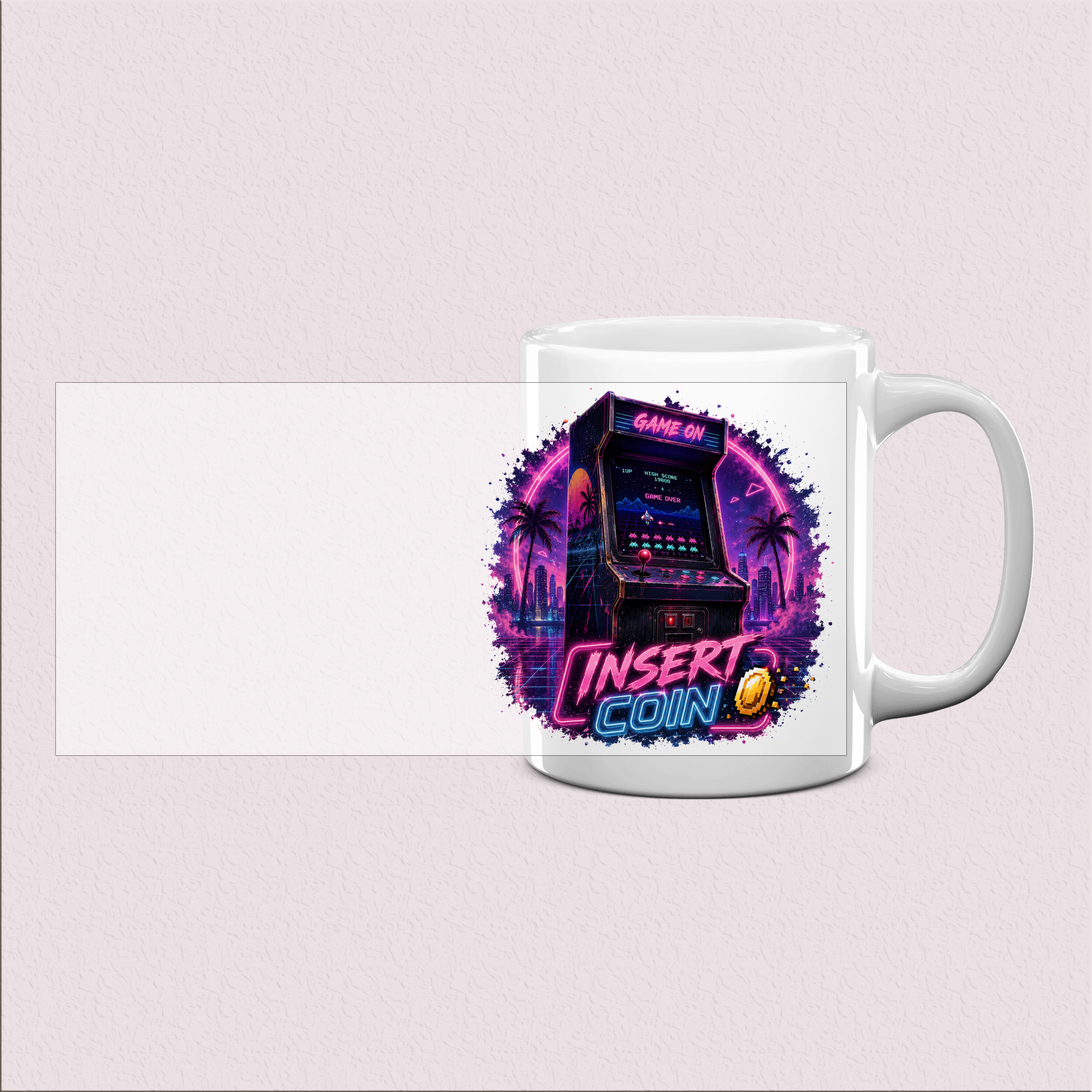 Mug cadeau « Insert Coin » pour pause café