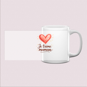 Mug « Je t'aime Maman » – Cadeau tendre