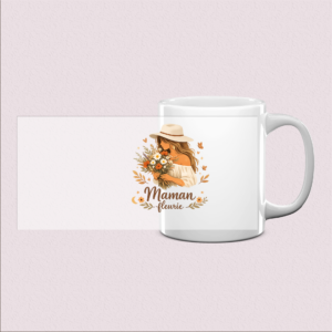 Mug Maman Fleurie - Cadeau tendre et floral