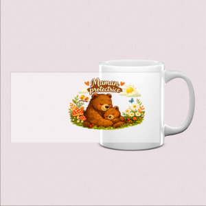 Mug Maman Protectrice – Cadeau plein de tendresse