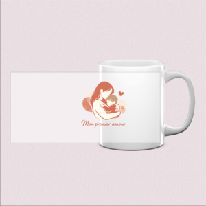 Mug imprimé « Mon premier amour »