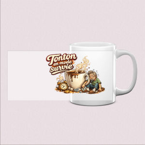 Mug Tonton en Mode Survie – Cadeau Humour