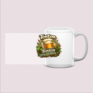 Mug Tonton mérite une bière - Cadeau sympa