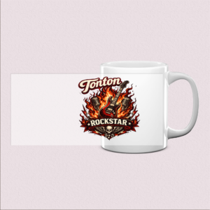 Mug imprimé Tonton Rockstar, cadeau parfait