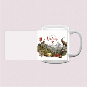 Mug imprimé Valais - Cadeau chaleureux