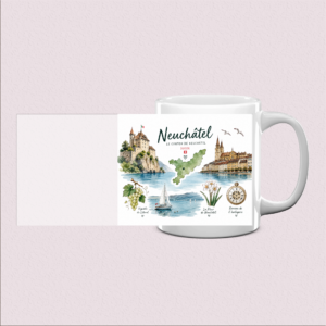 Mug imprimé Neuchâtel – Souvenir Swiss