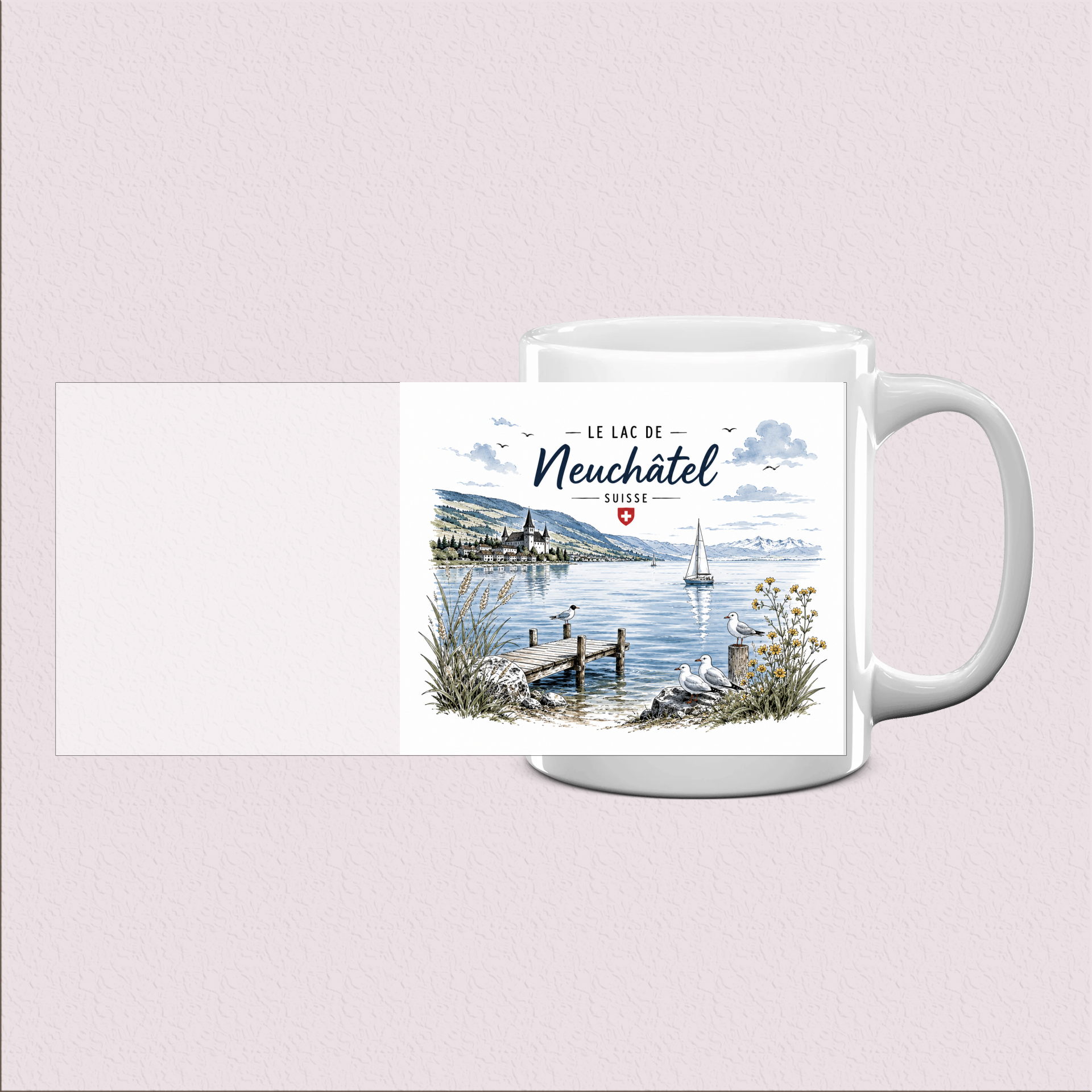 Mug Lac de Neuchâtel - Souvenir suisse