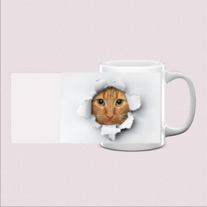 Mug chaton brun espiègle