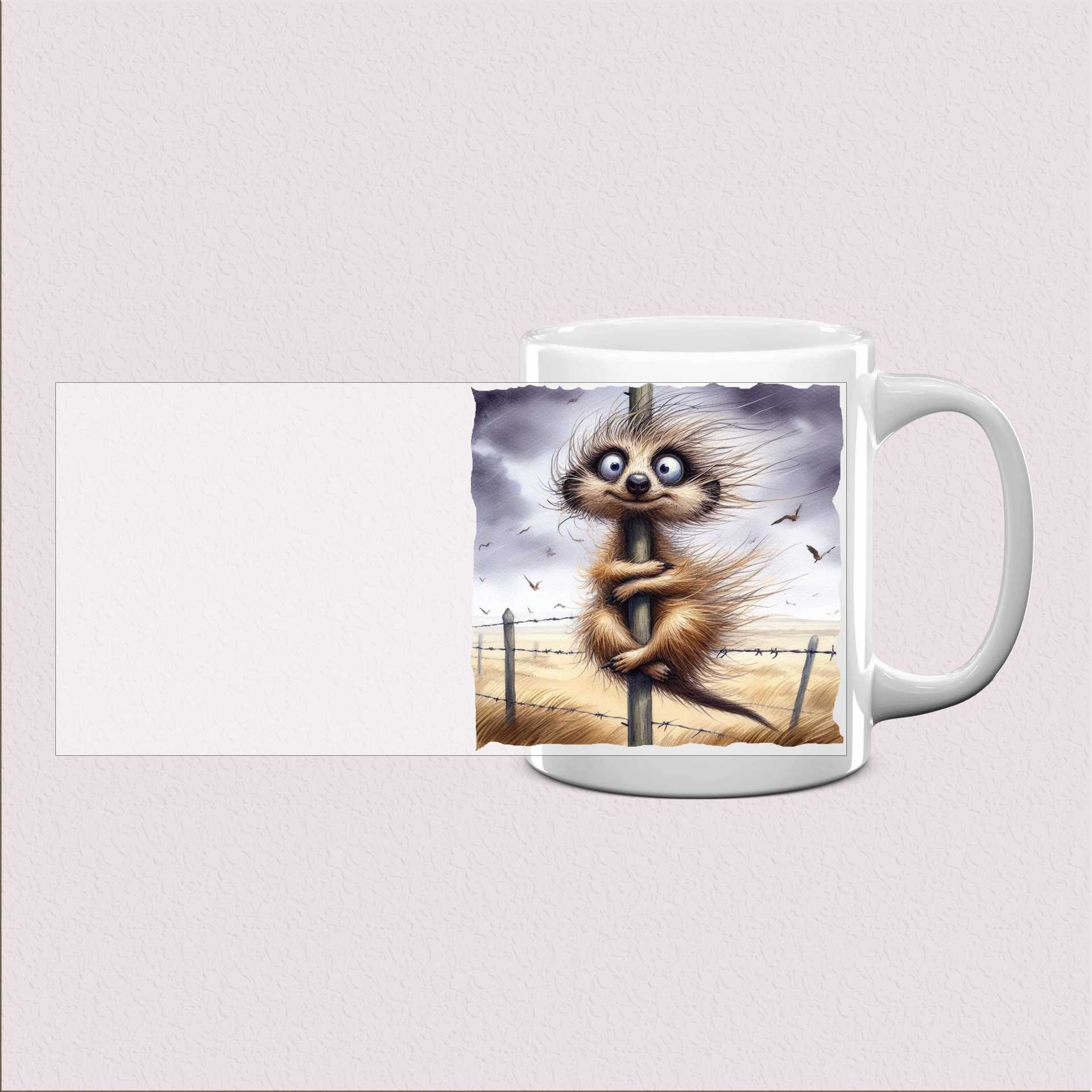 Mug imprimé Suricate - Cadeau chaleureux